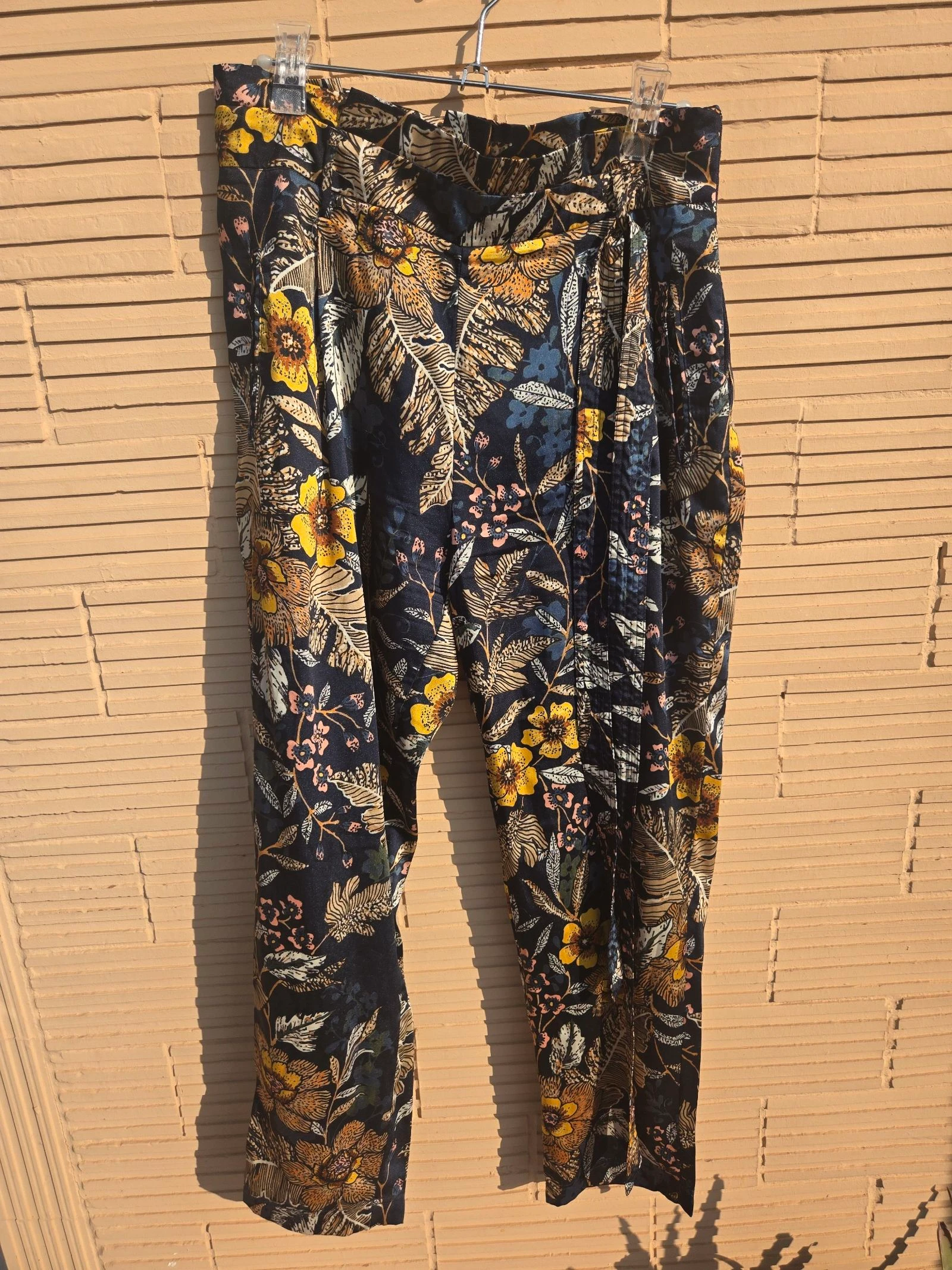 Calça reta floral Stradivarius tamanho 40 – photo 7